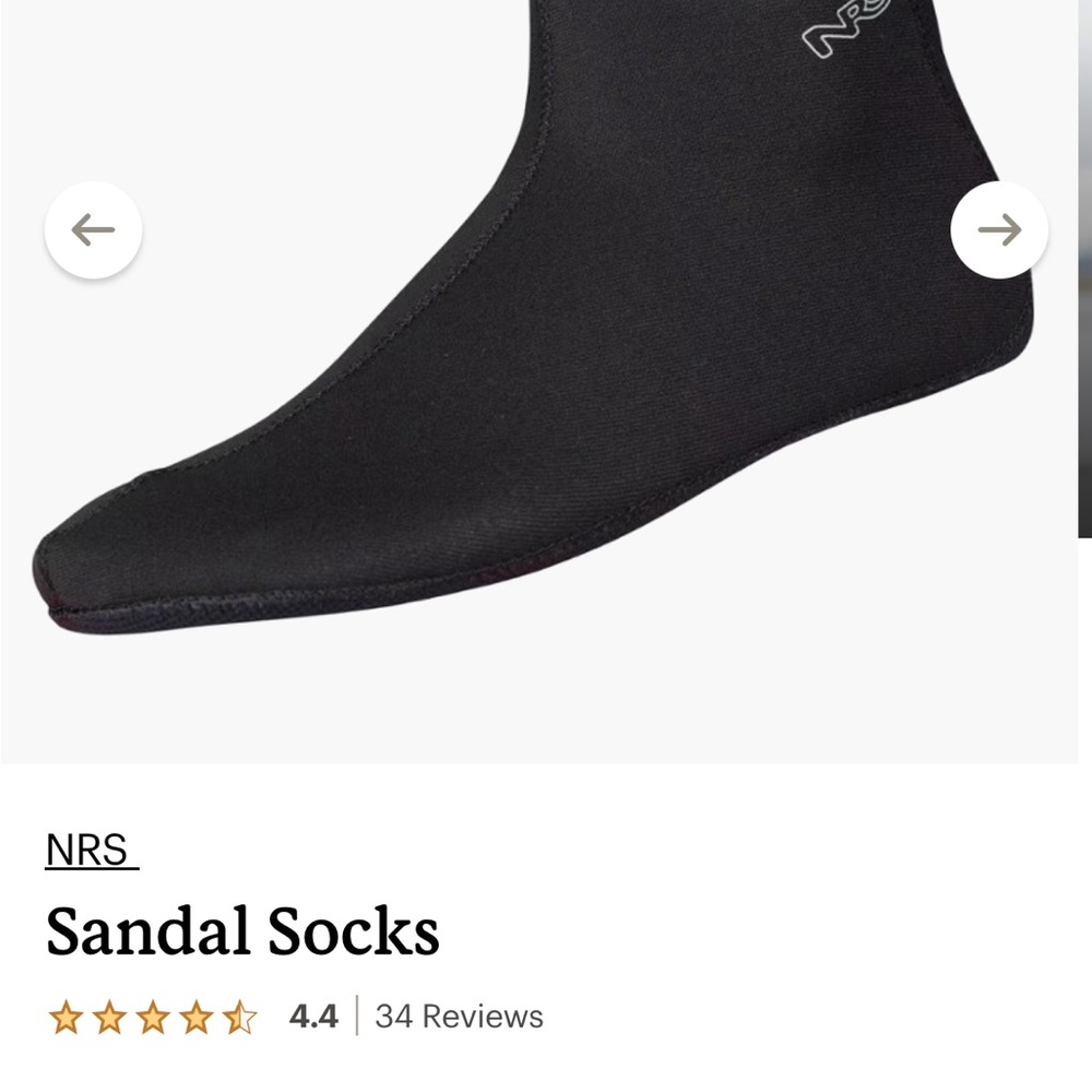 NRS waterproof sandal socks